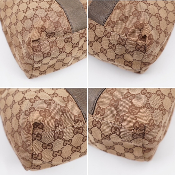 AD34❤️ Gucci GG Canvas Bamboo Libeccio Tote Bag - Picture 9 of 13